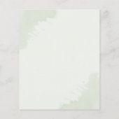 Papier Budget Eucalyptus Couples Baby shower Invitation (Dos)