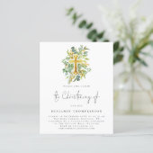 Papier Budget Eucalyptus Cross Christening Turquoise Invi (Debout devant)