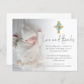 Papier Budget Eucalyptus Cross Photo Christing Merci (Devant / Derrière)