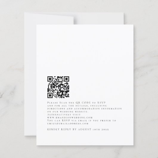Papier Budget Eucalyptus Décidé Pour Chaque Mariage Invit (Dos)