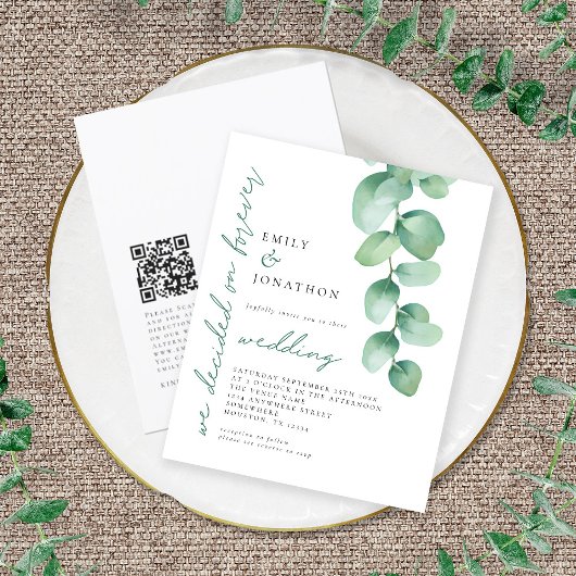 Papier Budget Eucalyptus Décidé Pour Chaque Mariage Invit