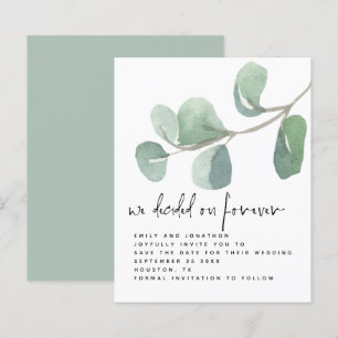 Papier Budget Eucalyptus Décidé sur Forever Enregistrer l