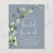 Papier Budget Eucalyptus Dusty Blue Bridal Brunch (Devant)