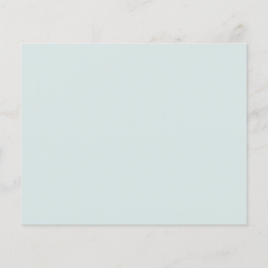 Papier Budget Eucalyptus Faire-part de mariage bleu en po (Dos)