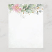 Papier Budget Eucalyptus Faire-part de mariage de verdure (Dos)