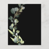 Papier Budget Eucalyptus Faire-part de mariage de verdure (Dos)