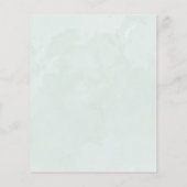 Papier Budget Eucalyptus Faire-part de mariage de verdure (Dos)