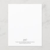 Papier Budget Eucalyptus Faire-part de mariage de verdure (Dos)