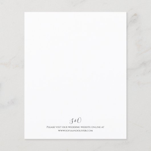 Papier Budget Eucalyptus Faire-part de mariage de verdure (Dos)