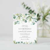 Papier Budget Eucalyptus Faire-part de mariage de verdure (Debout devant)