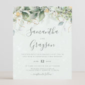 Papier Budget Eucalyptus Faire-part de mariage de verdure