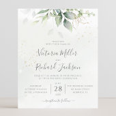 Papier Budget Eucalyptus Faire-part de mariage de verdure