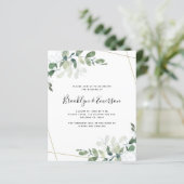 Papier Budget Eucalyptus Faire-part de mariage de verdure (Debout devant)