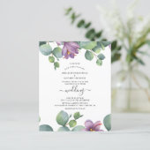 Papier Budget Eucalyptus Faire-part de mariage de verdure (Debout devant)