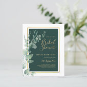 Papier BUDGET Eucalyptus FÊTE DES MARIÉES Vert Or QR C (Debout devant)