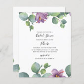 Papier Budget Eucalyptus Fête des mariées vert pourpre (Devant / Derrière)