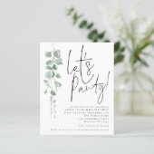 Papier Budget Eucalyptus Fête N'Importe Quel Invitation d (Debout devant)