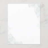 Papier Budget Eucalyptus Floral Bridal Shower Invitation (Dos)