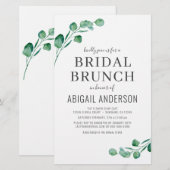 Papier Budget Eucalyptus Foliage Bridal Brunch Invitation (Devant / Derrière)