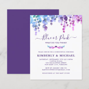 Papier Budget Eucalyptus Genre Révéler Violet bleu rose