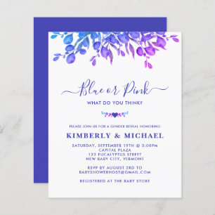 Papier Budget Eucalyptus Genre Révéler Violet bleu rose