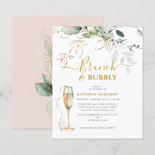 Papier Budget Eucalyptus Gold Blush Rose Mariage