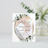 Papier Budget Eucalyptus Gold Photo Wedding Enregistrer l (Debout devant)