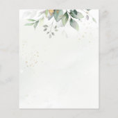 Papier Budget Eucalyptus Green Foliage Enregistrer La Dat (Dos)