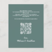 Papier Budget Eucalyptus Green QR Code Enregistrer la dat (Dos)