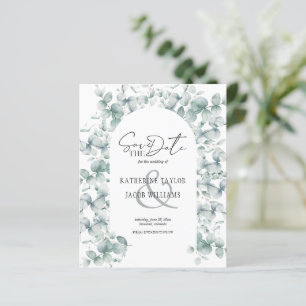 Papier Budget Eucalyptus Green Wedding Enregistrer la dat