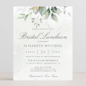 Papier Budget Eucalyptus Greenery Invitation de déjeuner 