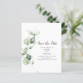 Papier Budget Eucalyptus Greenery Script Enregistrer la D (Debout devant)