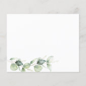 Papier Budget Eucalyptus Grossesse Bébé Genre Révélation (Dos)