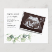 Papier Budget Eucalyptus Grossesse Bébé Genre Révélation (Devant)