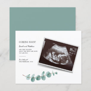 Papier Budget Eucalyptus Grossesse Fille Bébé Révélation
