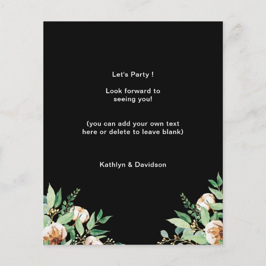 Papier BUDGET Eucalyptus I DO Engagement Party Invitation (Dos)