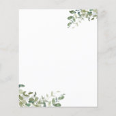 Papier Budget Eucalyptus Ivy Bridal Shower Invitation (Dos)