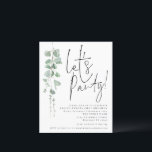 Papier Budget Eucalyptus Lets Parti 21ème anniversaire In<br><div class="desc">Un rapport qualité-prix BUDGET alternative sur une taille plus petite 4, 5 x 5, 6" semi-brillant poids 110lbs, qui est d'une épaisseur similaire à une carte postale (cependant ne convient pas à l'utilisation comme carte postale.) VEUILLEZ NOTER qu'il y a UN invitation par feuille. Budget Eucalyptus Lets Fête Invitation 21ème...</div>