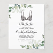 Papier BUDGET Eucalyptus Lingerie Douche Invitation (Devant)