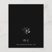 Papier Budget Eucalyptus Lumineuse Or Vert Mariage Noir (Dos)