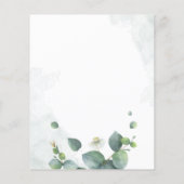Papier Budget Eucalyptus Mariage botanique de verdure (Dos)