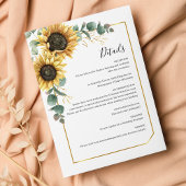 Papier Budget Eucalyptus Mariage de tournesol tout-en-un
