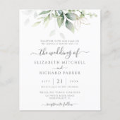 Papier Budget Eucalyptus Mariage de verdure (Devant)