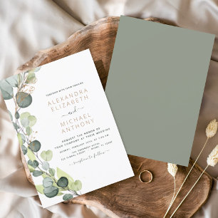 Papier Budget Eucalyptus Mariage de verdure botanique