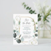 Papier Budget Eucalyptus Mariage d'hiver Enregistrer la d (Debout devant)