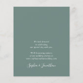 Papier Budget Eucalyptus Mariage d'hiver Enregistrer la d (Dos)