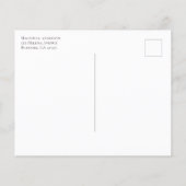 Papier BUDGET Eucalyptus Mariage Enregistrer La Date Cart (Dos)