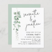 Papier Budget Eucalyptus Mariage informel Invitation du s (Devant / Derrière)