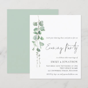 Papier Budget Eucalyptus Mariage informel Soirée