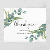 Papier BUDGET Eucalyptus Merci de script de verdure (Devant)